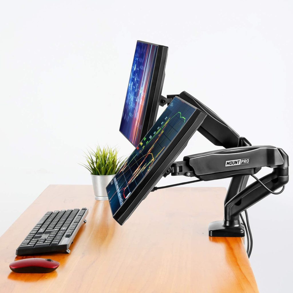 Sit Stand Desk Converter Monitors