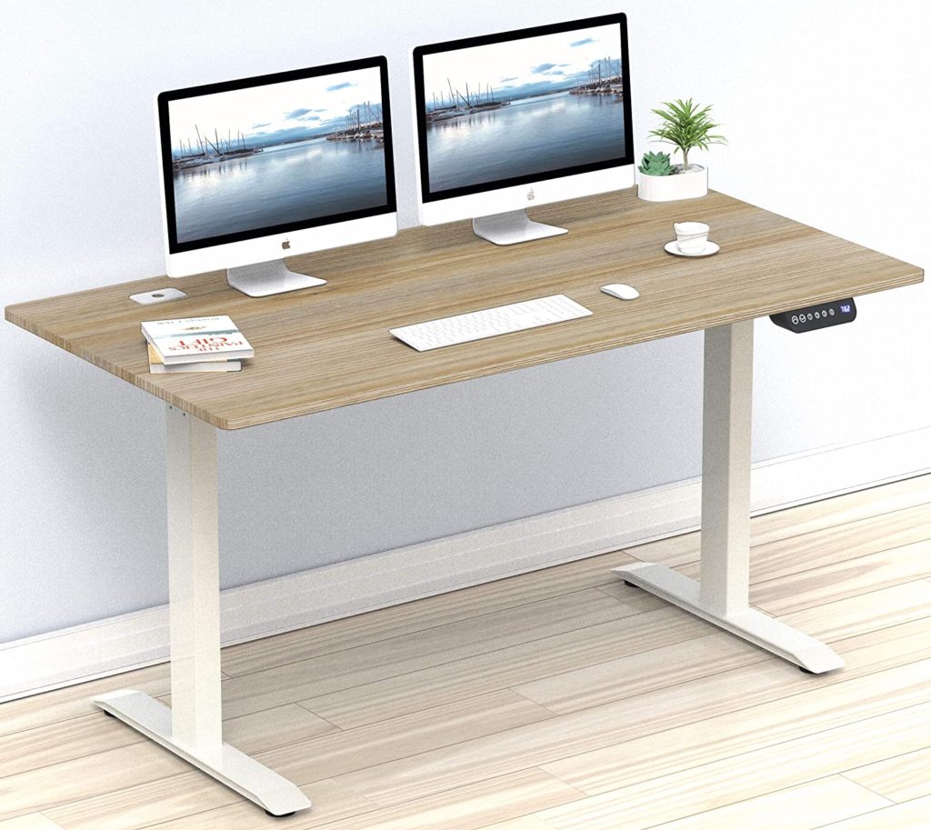 Electric Large Sit Stand Desk Converter